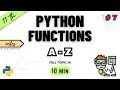Class 11 Computer Science Chapter 7 Functions in Python UserDefined Built In NCERT CBSE