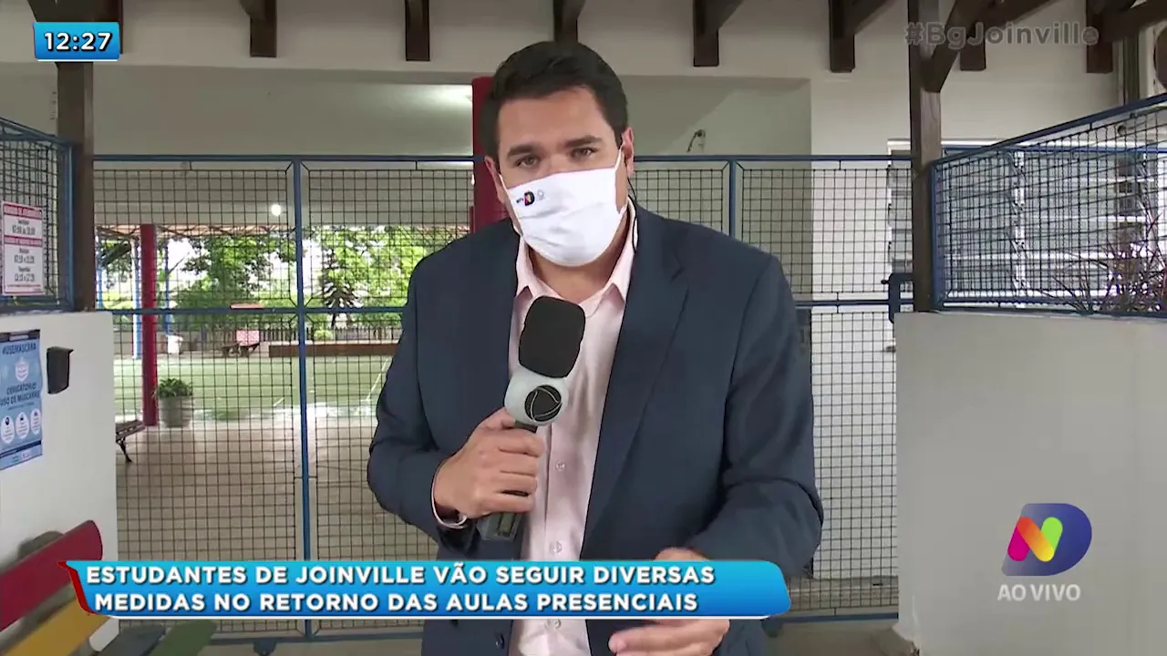 Estudantes de Joinville vão seguir diversas medidas no retorno das aulas presenciais