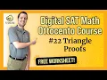 Digital SAT Math - Ottocento Triangle Proofs FREE WKSHT