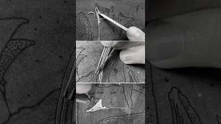 Carving up my new humpback whale print