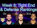 Tight End and Defense Rankings - NFL Fantasy Football Week 8 15 TE s and Defenses broken into tiers