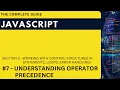 what is operator precedence in JavaScript Hindi JavaScript The Complete Guide