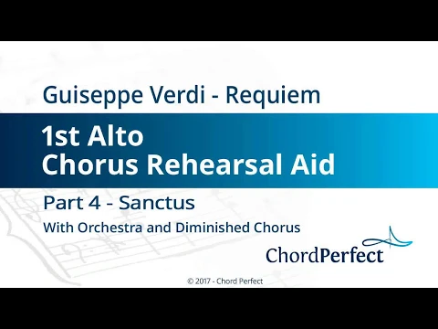 Download MP3 Verdi's Requiem Part 4 - Sanctus - 1st Alto Chorus Rehearsal Aid