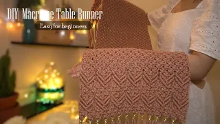 Super Easy DIY Macrame Decor for Beginners Crafting Your Stunning Table Runner