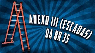 Conheça a Nova Consulta pública Anexo III (Escadas) da NR-35.