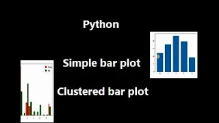 Simple bar plot in python clustered bar plot