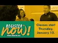 Register Now for Spring Term - Classes Start January 12