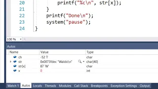 COSC-1420 Debugging in Visual Studio