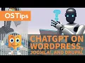 ChatGPT on WordPress Joomla and Drupal