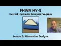 FHWA HY-8 Lesson 6 - Alternative Designs