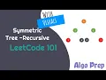 Symmetric Tree Recursive - LeetCode 101 Java FANG Interviews frequently asked algorithm