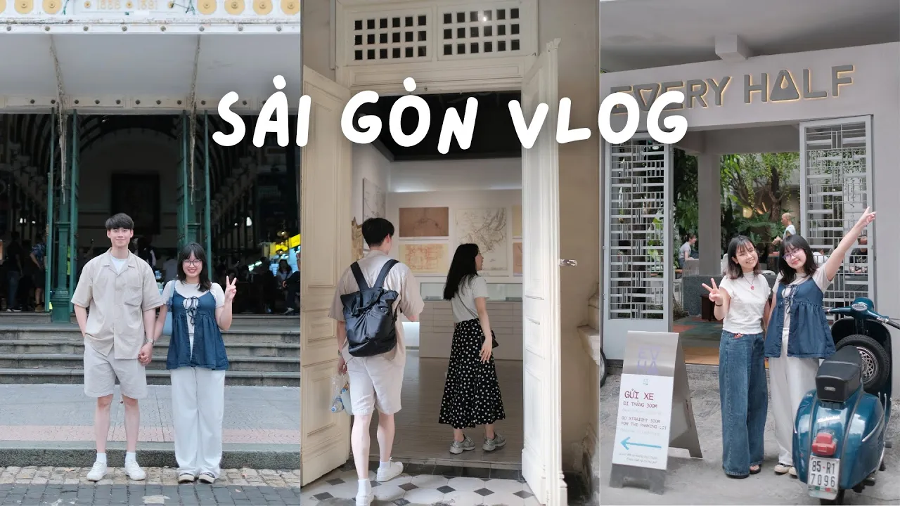 Outline Video SÀI GÒN VLOG | Một Ngày Lang Thang Ở Sài Gòn, Ăn Mì Ramen, Ngồi Cafe, Tham Quan Bảo Tàng & Bưu Điện