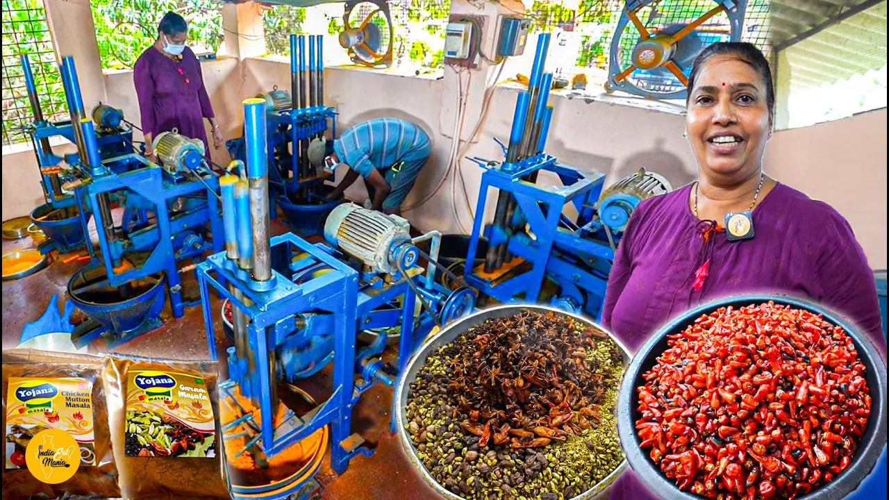 Goa Hardworking Lady Selling Goan Secret Garam Masala Making Rs. 1200/- Only l Goa Street Food