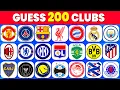 GUESS 200 FOOTBALL CLUBS EASY MEDIUM HARD IMPOSSIBLE FOOTBALL QUIZ 2026