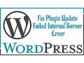 Wordpress Fix Plugin Update Failed Internal Server Error