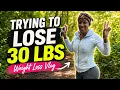 Trying to Lose 30 LBS Morning Walk Trail Workout 1-Minute Jog Challenge