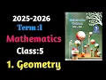 Geometry 5th Unit-1 Maths Term-1 2025-2026 workbook Answer Ennum Ezhuthum