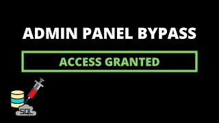 Admin Panel bypass SQL Injection