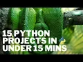 15 Python Projects in Under 15 Minutes Code Included