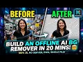 Build an Offline AI Background Remover PWA using MediaPipe JavaScript Single HTML File build 100