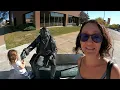 Rapid City South Dakota tour President Walk Dinosaur Park and DAILY LIFE IN AN RV