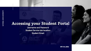 Freshman Experience Accessing Your Student Portal