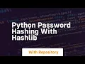 Python Password Hashing with hashlib