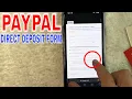 Paypal Direct Deposit Form