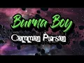 Download Lagu Burna Boy- Common Person Lyrics