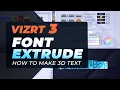 How To Make 3D Text In Vizrt Artist 3
