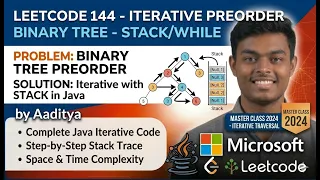 Binary Tree Preorder Traversal Iterative - Leetcode 144