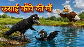 कौवे की मां कसाई 💔 | Hindi Kahani | Chidiya Cartoon | Hindi Moral Stories | Hindi Kahaniya 