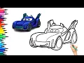 Batwheels Drawing Painting Coloring For Kids and Toddlers - Kids Art