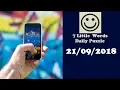 7 Little Words Daily Puzzle September 21 2018