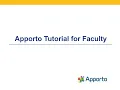 Faculty Tutorial Getting Started with Apporto