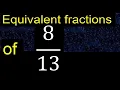 Equivalent fraction of what are they examples