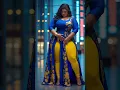 Lagu Royal Blue \u0026 Gold Glam Look ✨💃 | #Shorts​ #CurvyQueens​ #PlusSizeFashion​