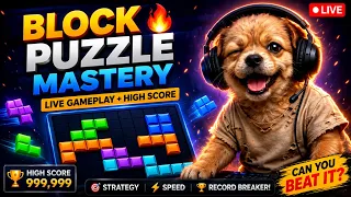 😱 Block Puzzle LIVE | One Wrong Move = Game Over!
