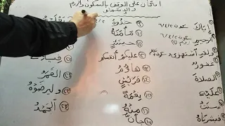اختبار علي الوقف بالسكون والروم والاشمام يلا كله يحضر 