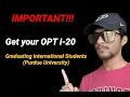 How to get your OPT I-20 Purdue Graduating Students Things to do before applying for EAD Card