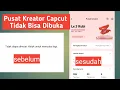 Pusat Kreator Capcut Tidak bisa dibuka \