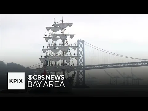 Watch: Mexican Navy tall ship ARM Cuauhtémoc (BE-01) sails into San Francisco on goodwill visit