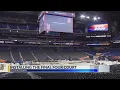 Final Four court installed in Lucas Oil Stadium