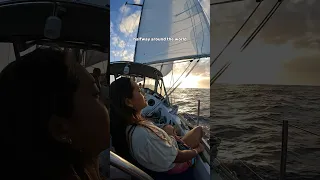 Landfall in Tahiti after Crossing the Pacific! ⛵️ #sailing #pacificocean #travel