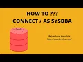 How to connect AS SYSDBA in Oracle DB