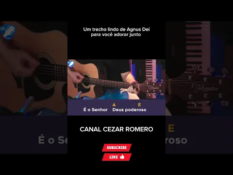 VIOLÃO AGNUS DEI - ACORDES SIMPLIFICADOS NO VIOLÃO #shorts