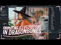 Animating Illustrations in Dragonbones - Full Tutorial Setup Rigging Beginner Basics