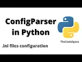 Config Files Parsing in Python ConfigParser Configure ini files in Python