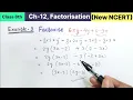 Class 8th Chapter 12 Factorisation Example 3 Factorise New NCERT Maths CBSE Board Syllabus