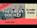 The Great Society in Under 3 mins APUSH Unit 8 Topic 9 8 9